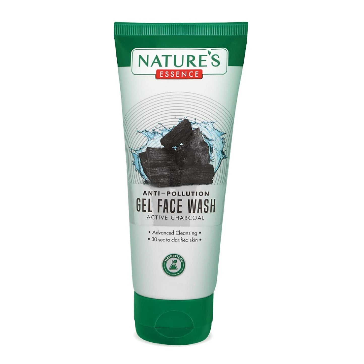Nature's Essence AntiPollution Gel Face Wash Active Charcoal, Grey