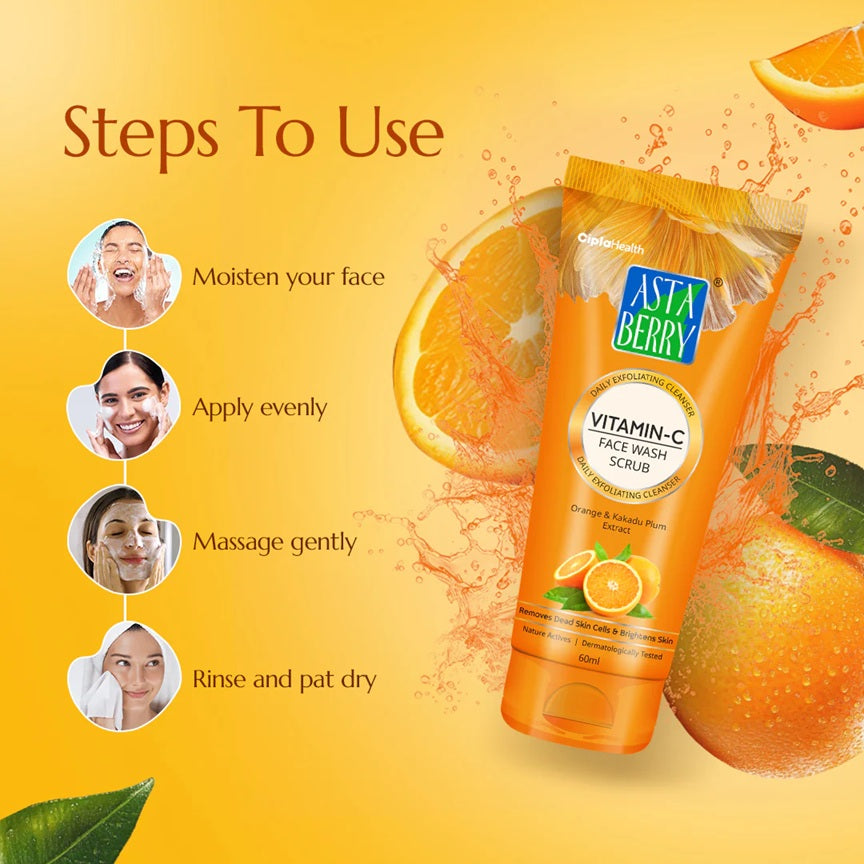 Astaberry Vitamin - C Face Wash Scrub
