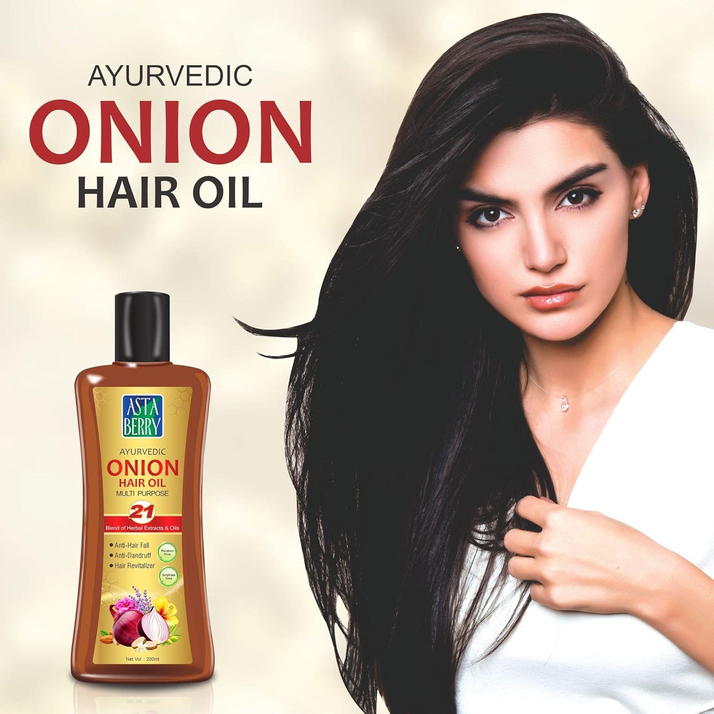 Astaberry Ayurvedic Onion Hair Oil