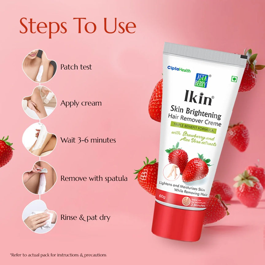 Astaberry Skin Brightening Hair Remover Creme | Aloe vera