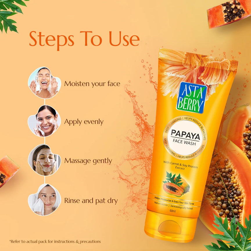 Astaberry Papaya Face Wash