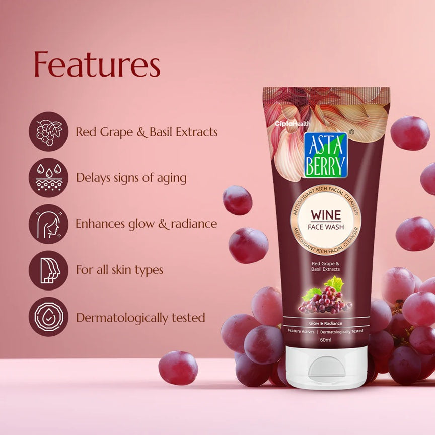 Astaberry Wine Face Wash