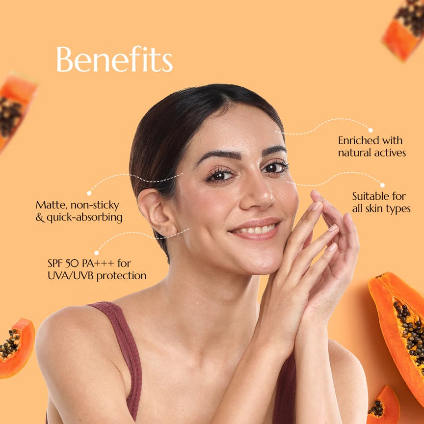 Astaberry Papaya Sunscreen Creme | SPF 50