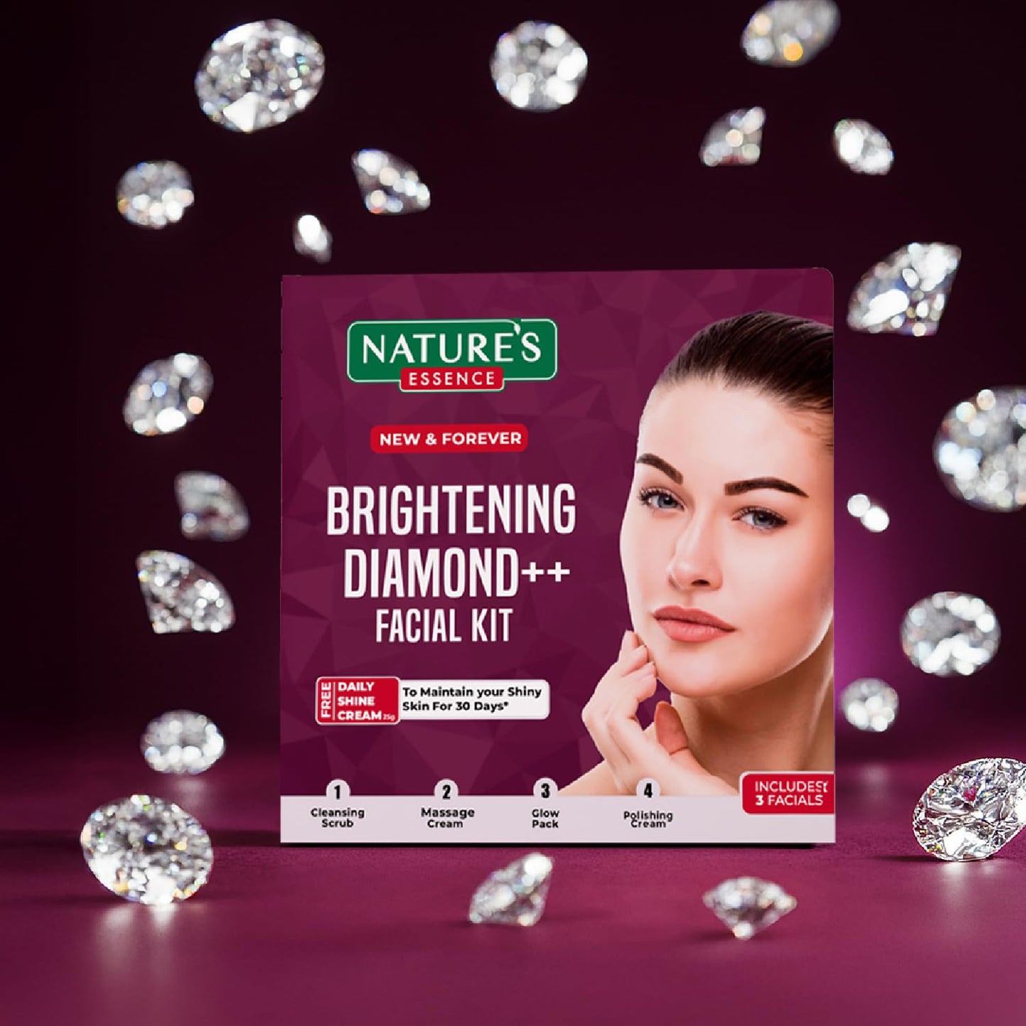 Nature's Essence Brightening Diamond++ Facial Kit