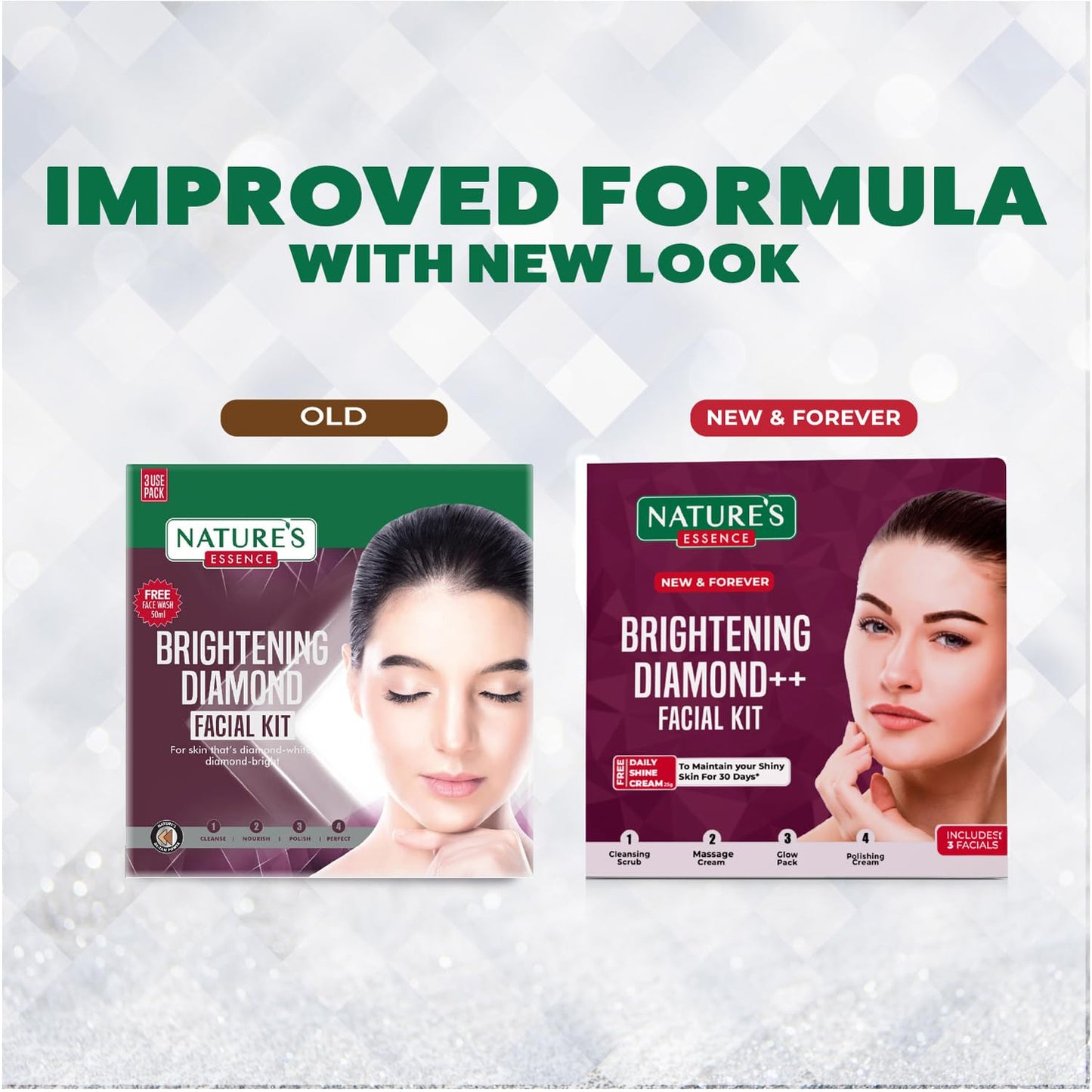 Nature's Essence Brightening Diamond++ Facial Kit
