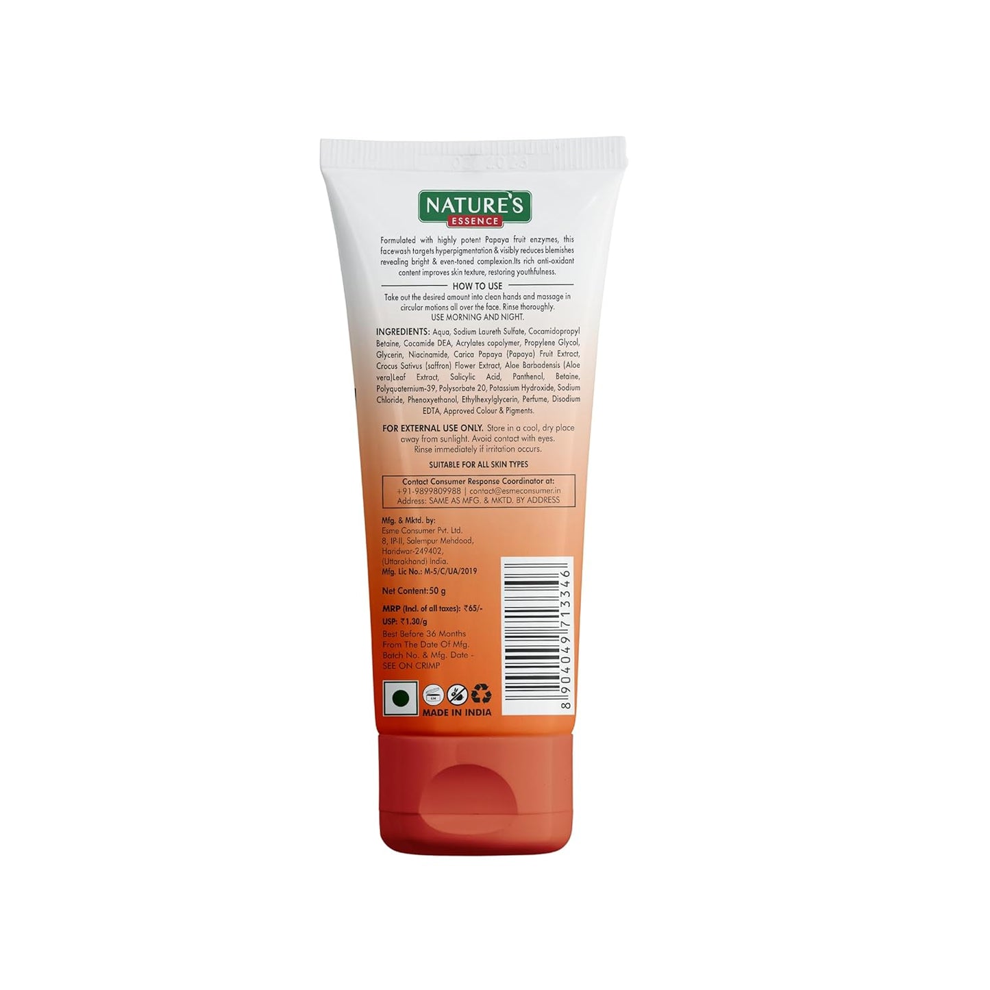 Nature's Essence Anti Pigmentation Papaya Gel Face wash