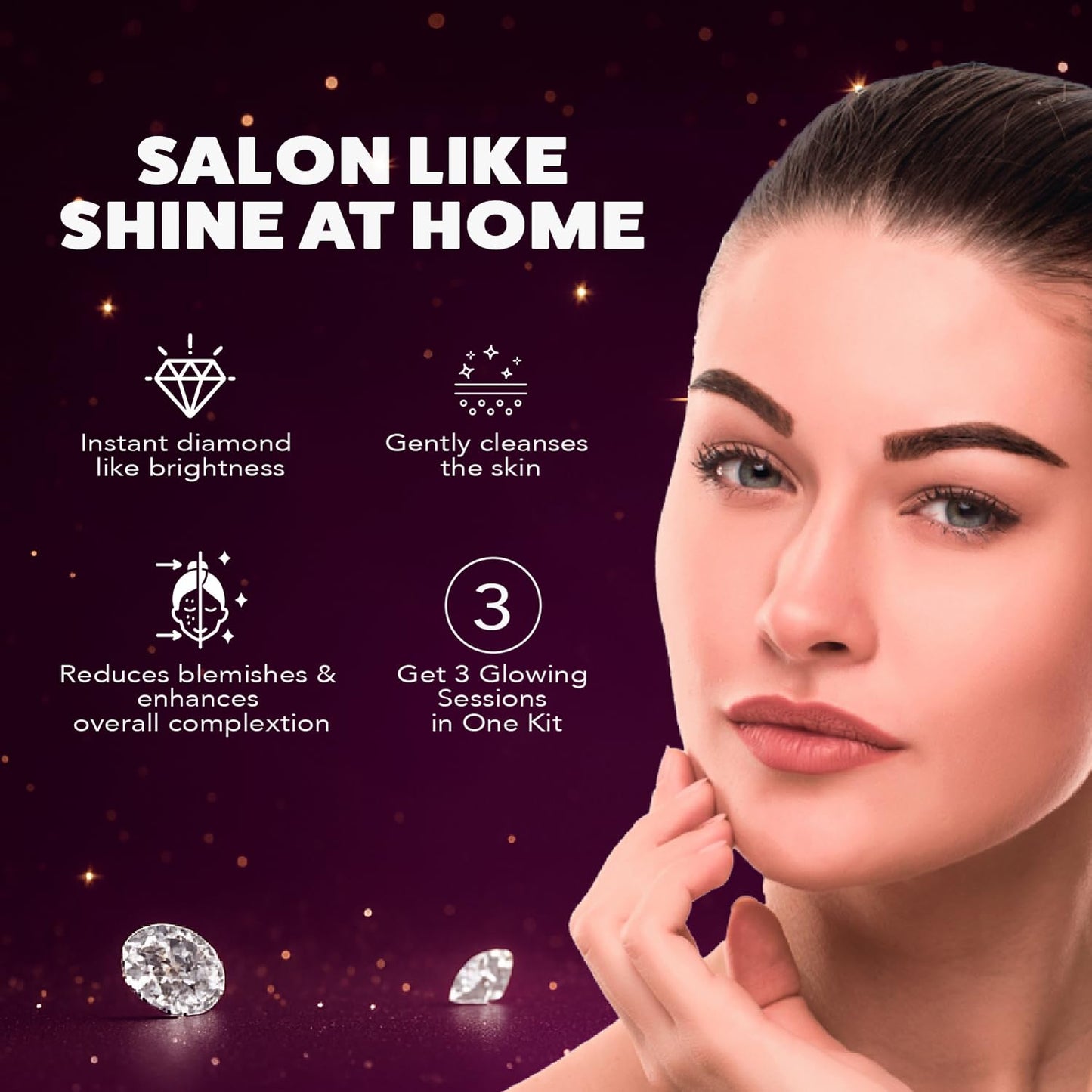Nature's Essence Brightening Diamond++ Facial Kit