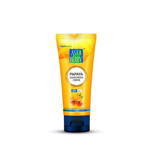 Astaberry Papaya Sunscreen Creme | SPF 50