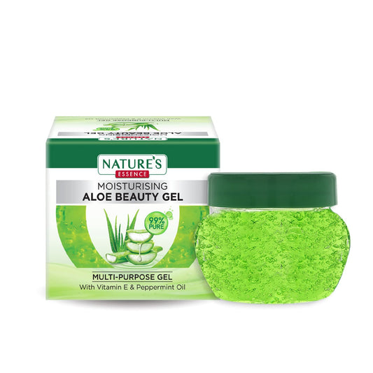 Nature's Essence Moisturising Aloe Beauty Gel With Vitamin E And Peppermint Oil