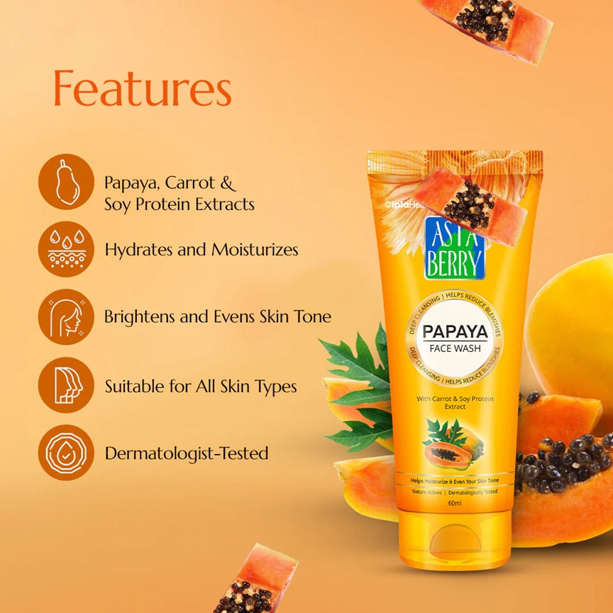 Astaberry Papaya Face Wash