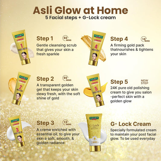 Nature's Essence Glowing Gold++ Facial Kit
