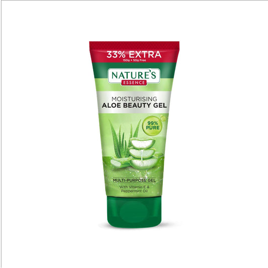 Nature's Essence Moisturising Aloe Beauty Gel With Vitamin E And Peppermint Oil